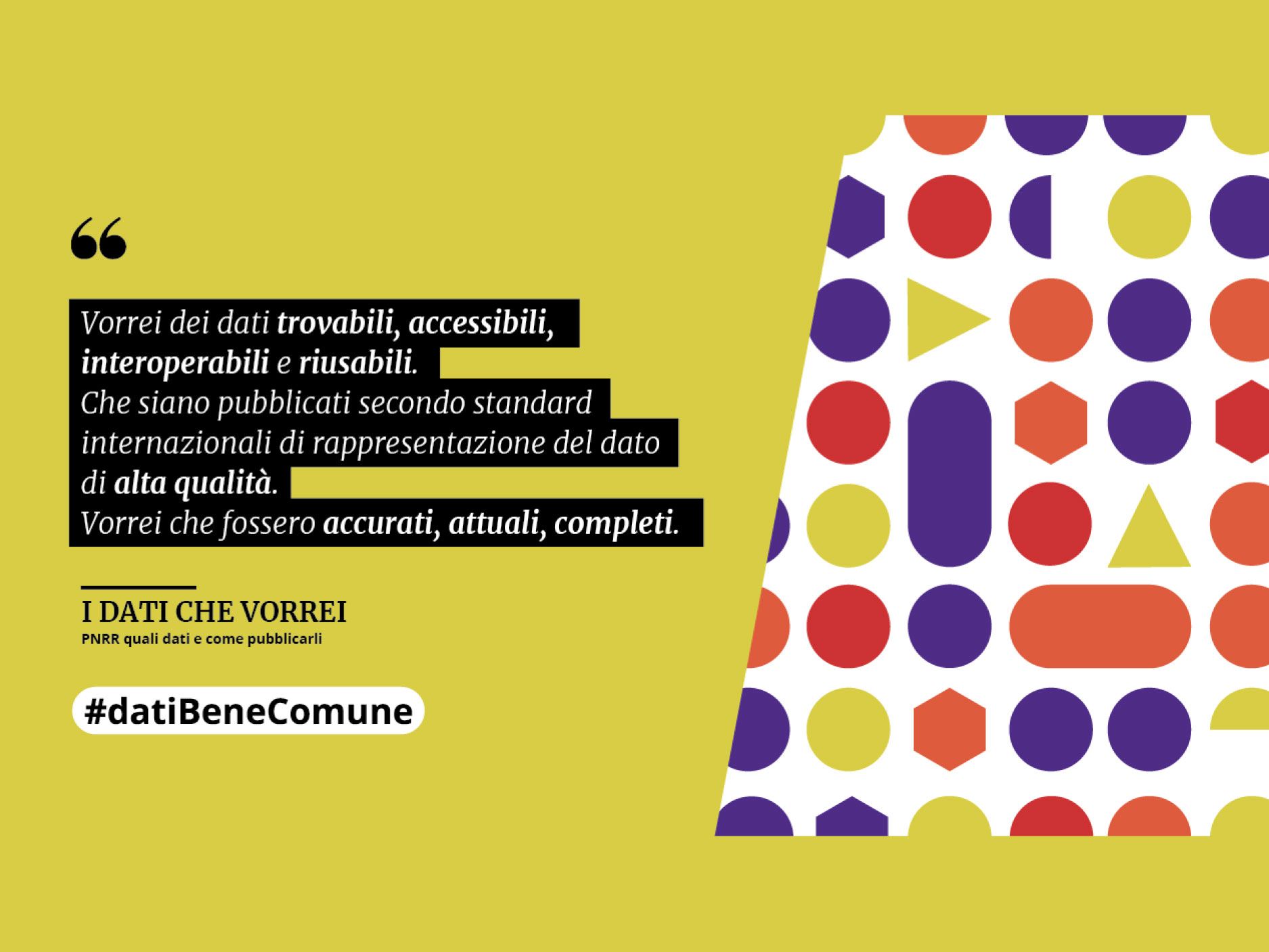 I Dati che Vorrei del Piano Nazionale di Ripresa e Resilienza
